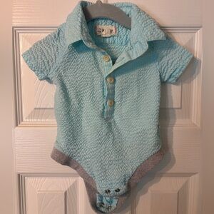 Me & Henry Woven Onesie | 3-6 month